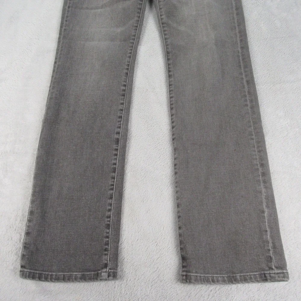 LRL Lauren Jeans Heritage Jeans Women 6 Gray Zip Mid Rise Stretch Straight 29x30